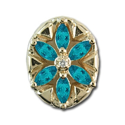 r9527 Blue Topaz Bracelet Slide 